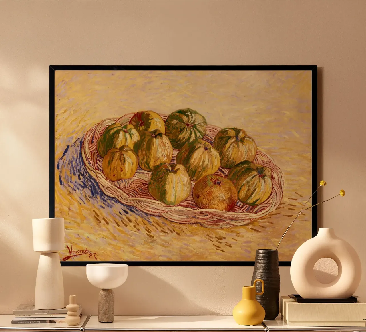 Van Gogh Nature morte Quinces - L'art post-impressionniste poster de ClubArt