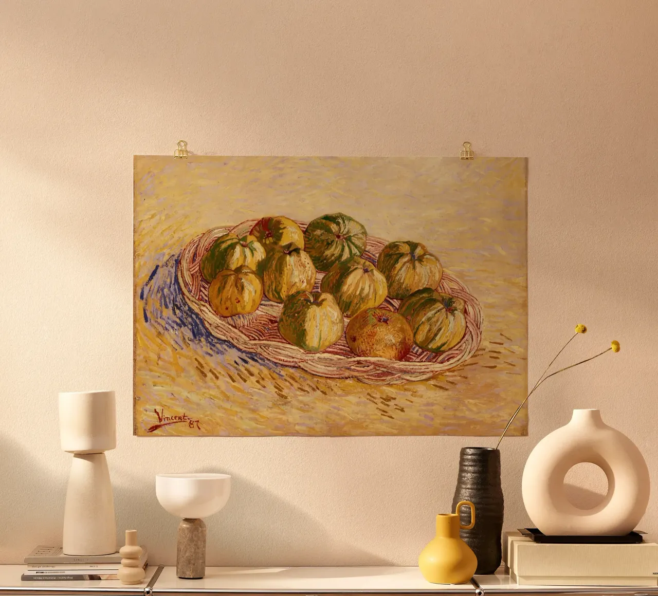 Van Gogh Nature morte Quinces - L'art post-impressionniste poster de ClubArt