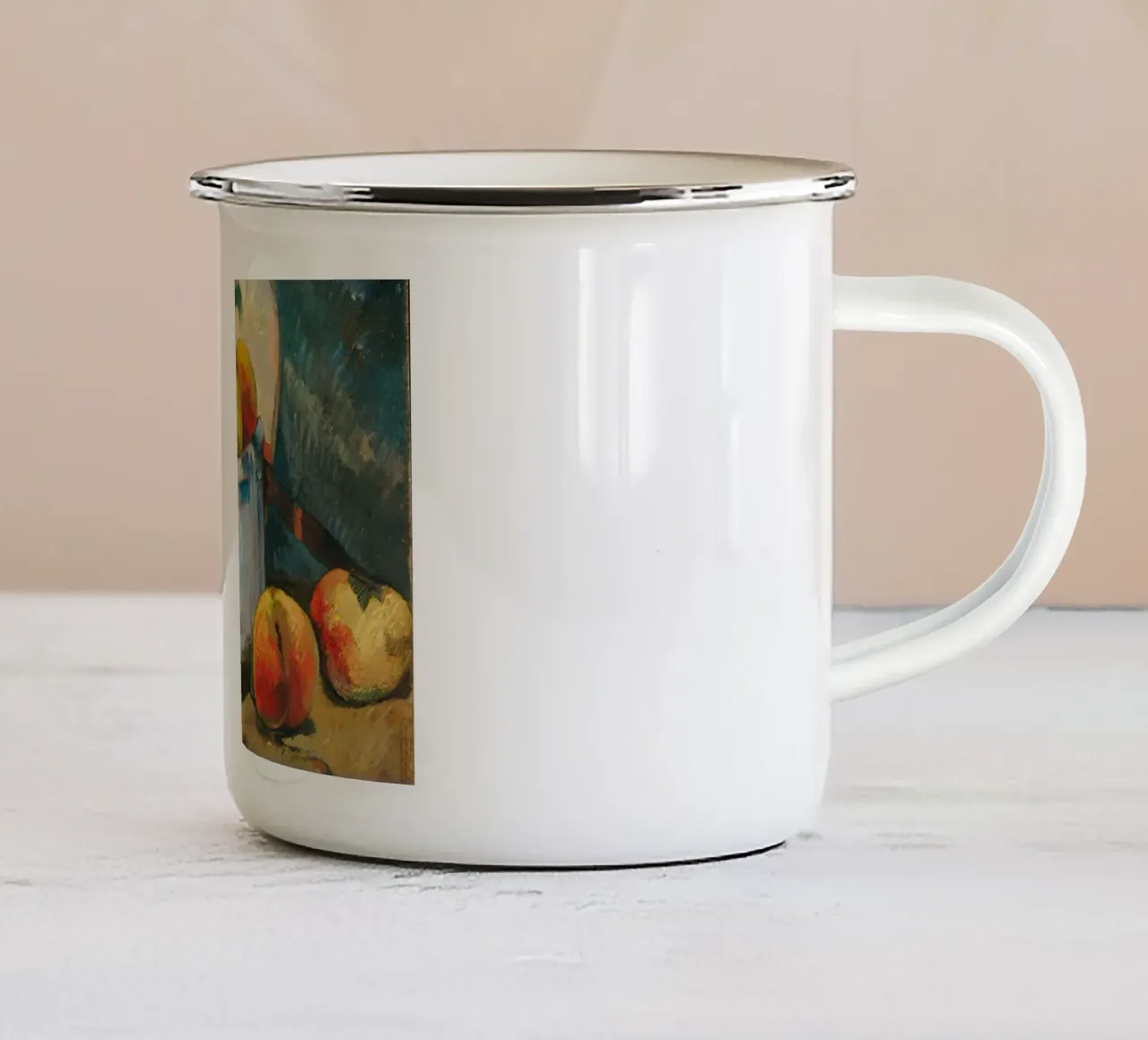 Ciotola di frutta con natura morta - Arte post-impressionista strutturata tazza in smalto da ClubArt