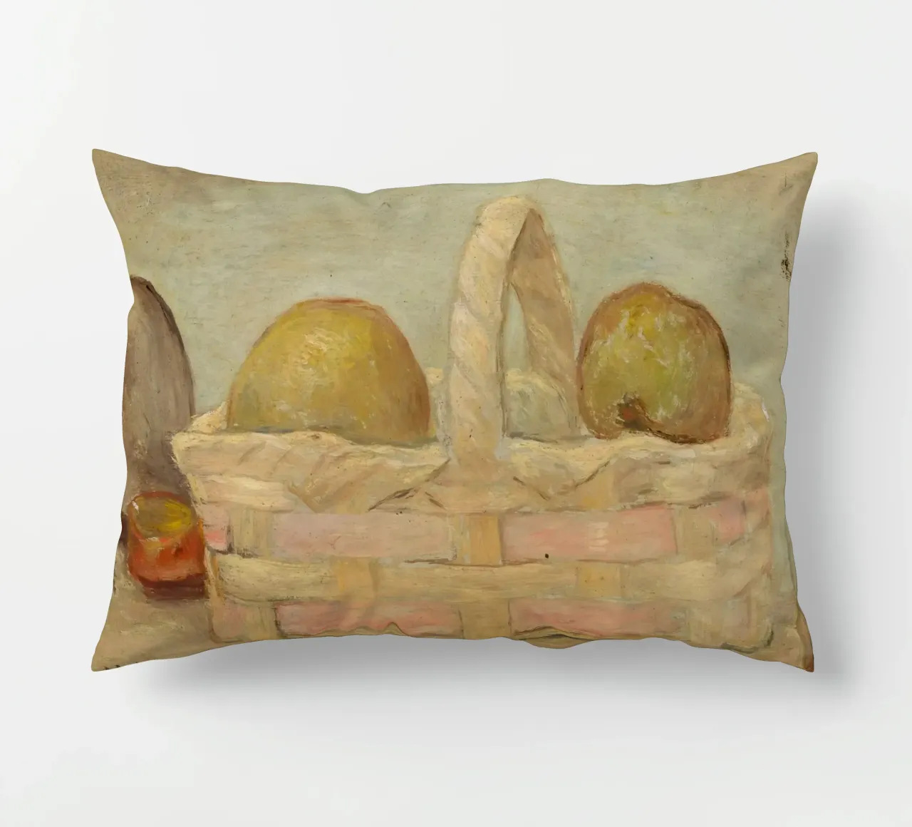 Makowski Natura morta con cesto di frutta - Pittura rustica cuscino da ClubArt