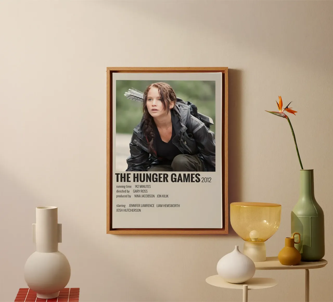 THE HUNGER GAMES 2012 tela con Cornice a cassetta da MVFminimalist