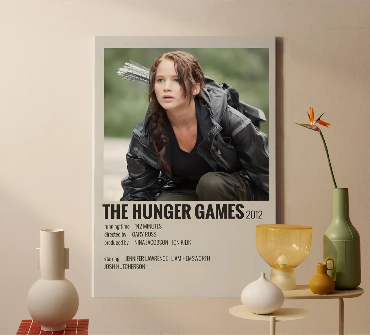 THE HUNGER GAMES 2012 tela con Cornice a cassetta da MVFminimalist
