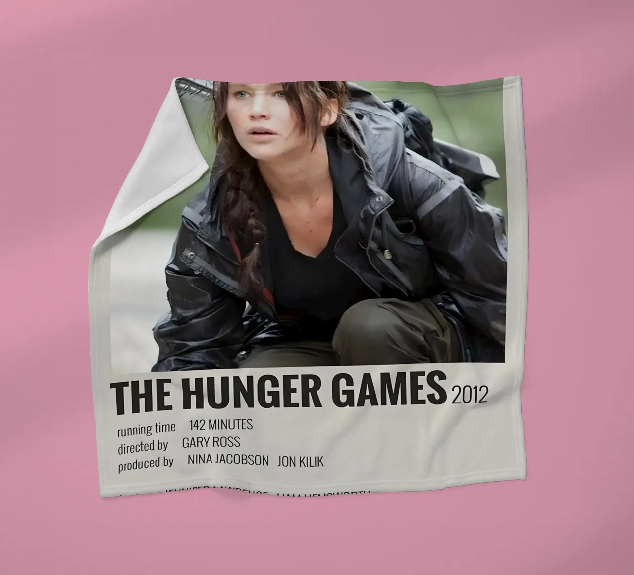 THE HUNGER GAMES 2012 coperta in pile da MVFminimalist