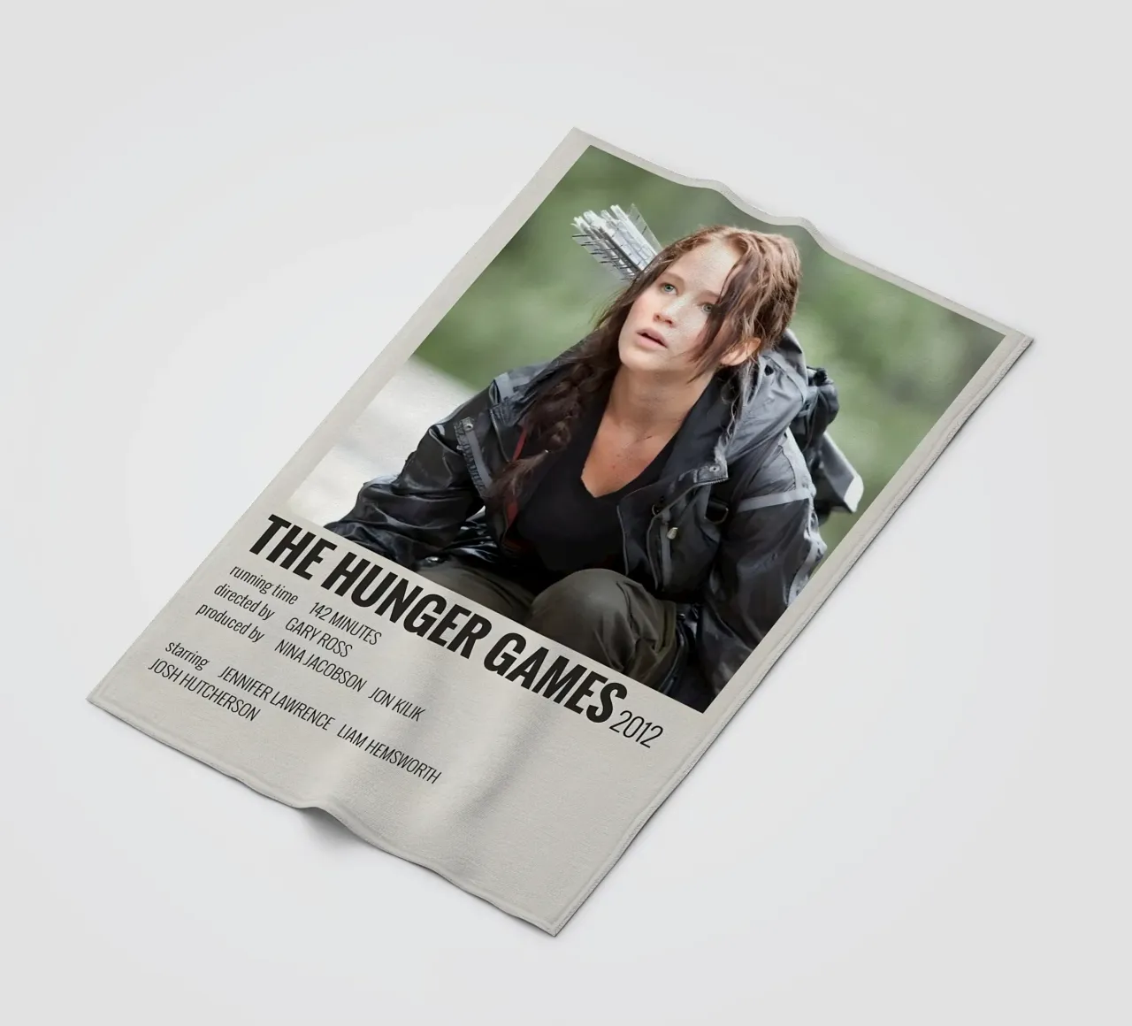 THE HUNGER GAMES 2012 coperta in pile da MVFminimalist