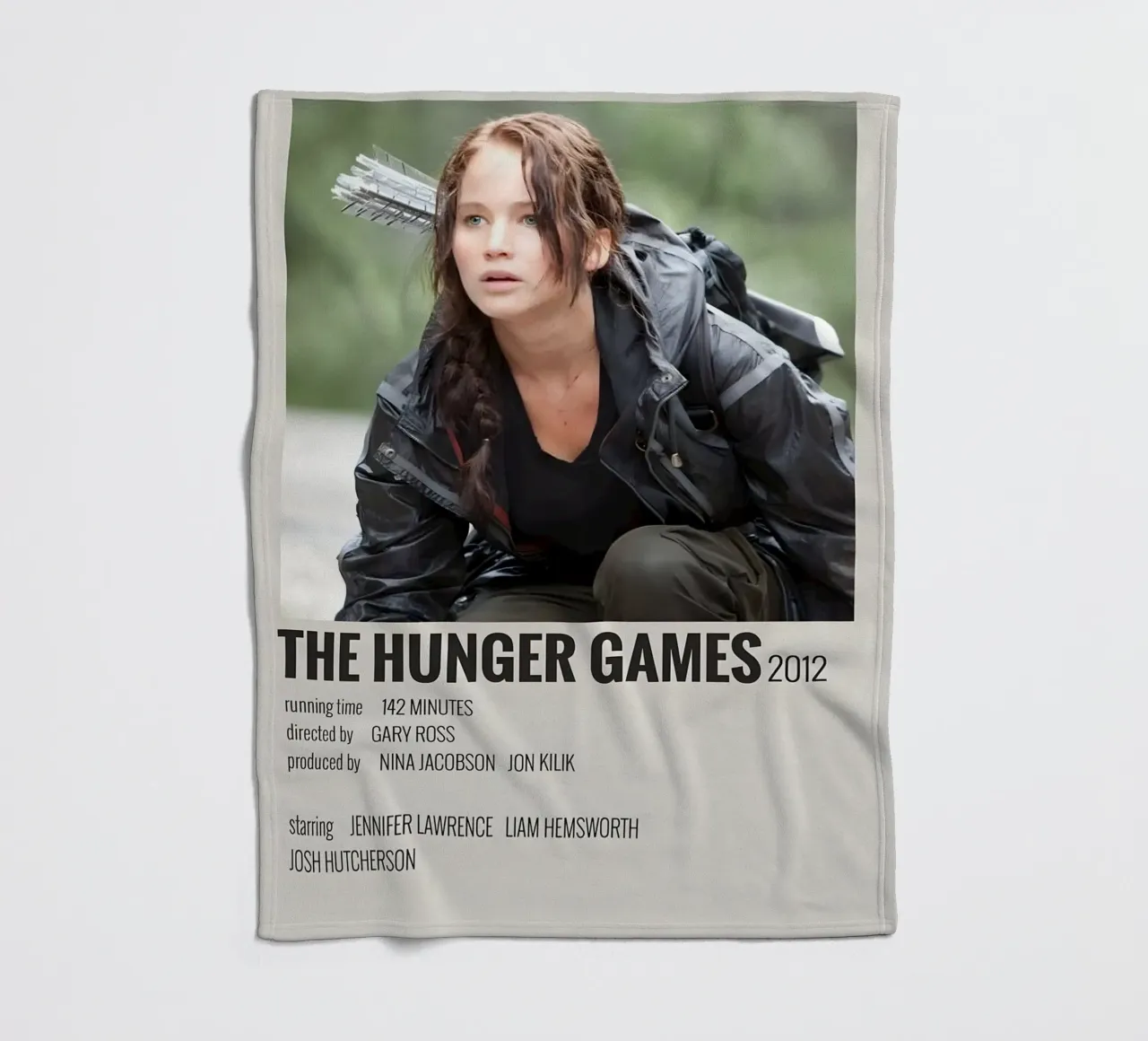 THE HUNGER GAMES 2012 coperta in pile da MVFminimalist