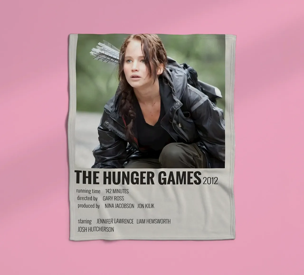 THE HUNGER GAMES 2012 coperta in pile da MVFminimalist