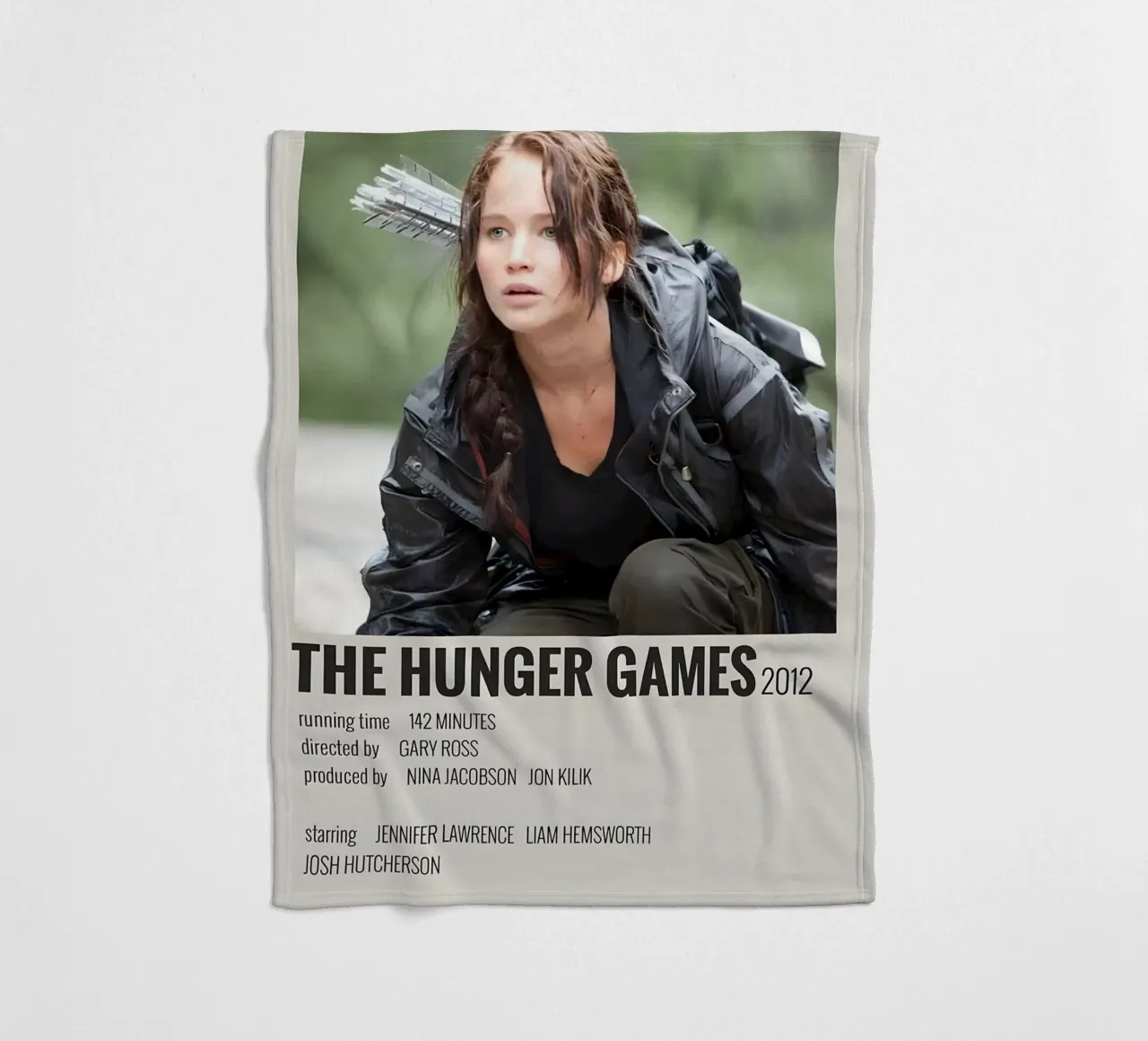 THE HUNGER GAMES 2012 coperta in pile da MVFminimalist