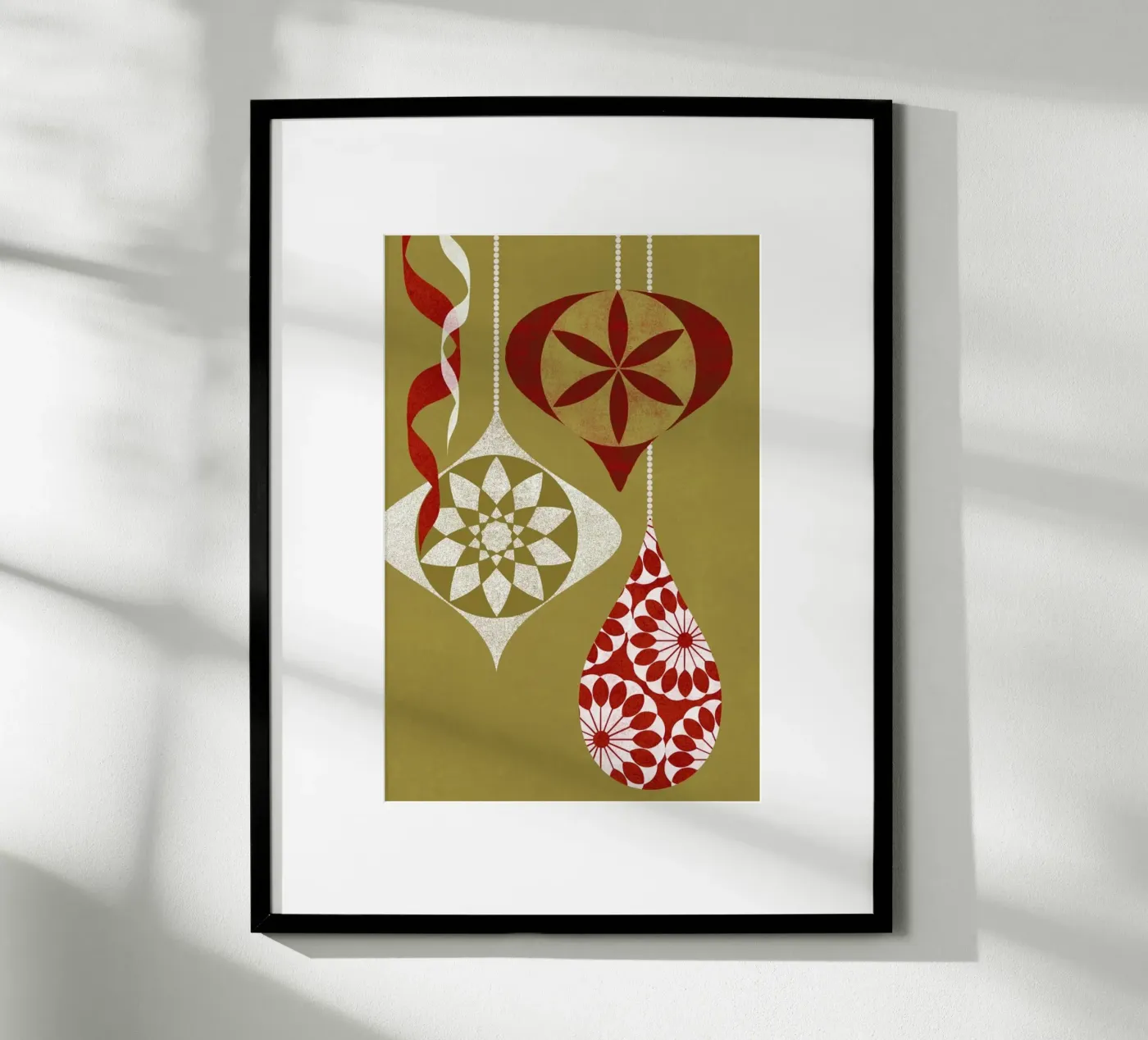 Red Baubles poster da Catherine Aguilar
