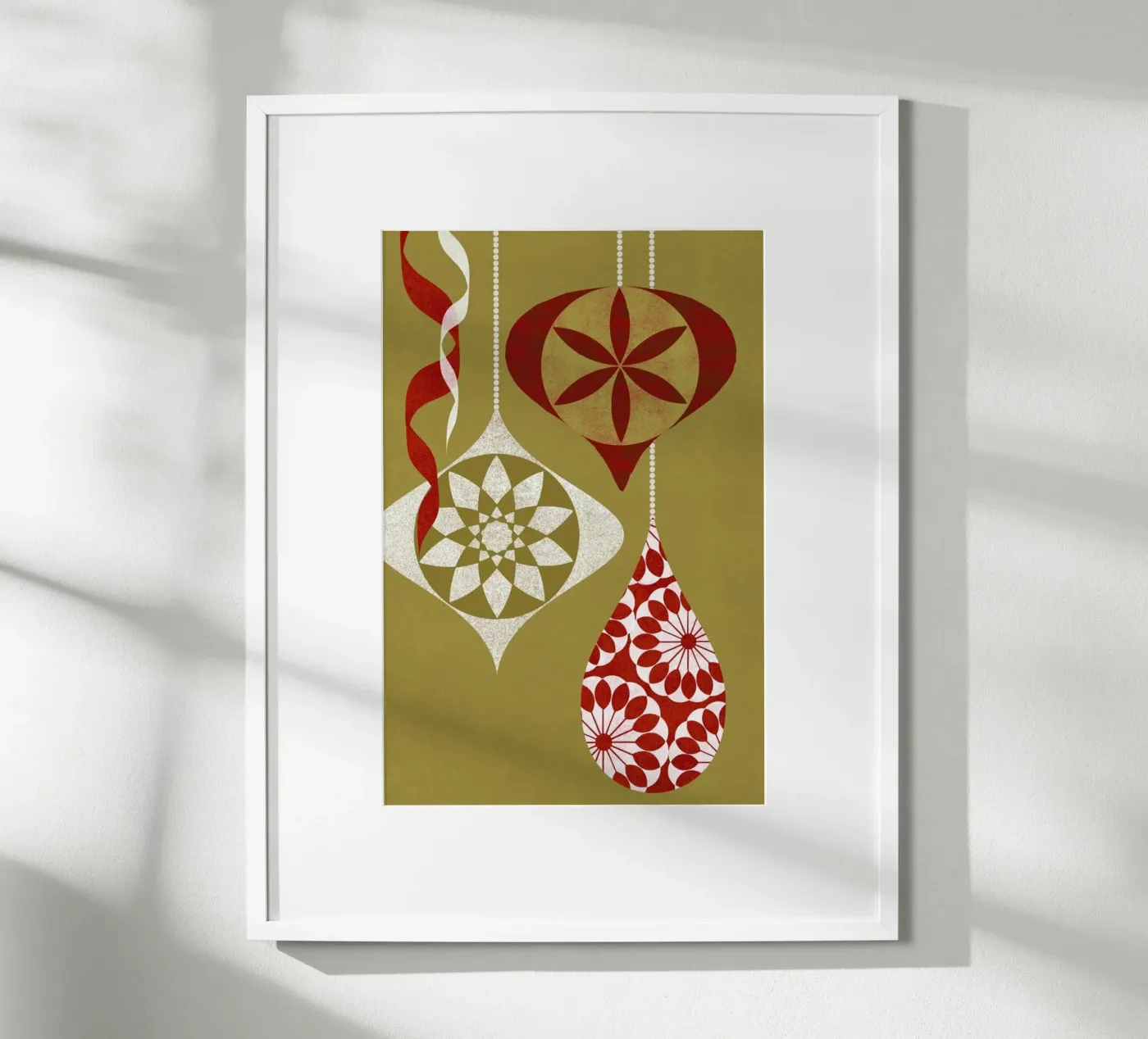 Red Baubles poster da Catherine Aguilar