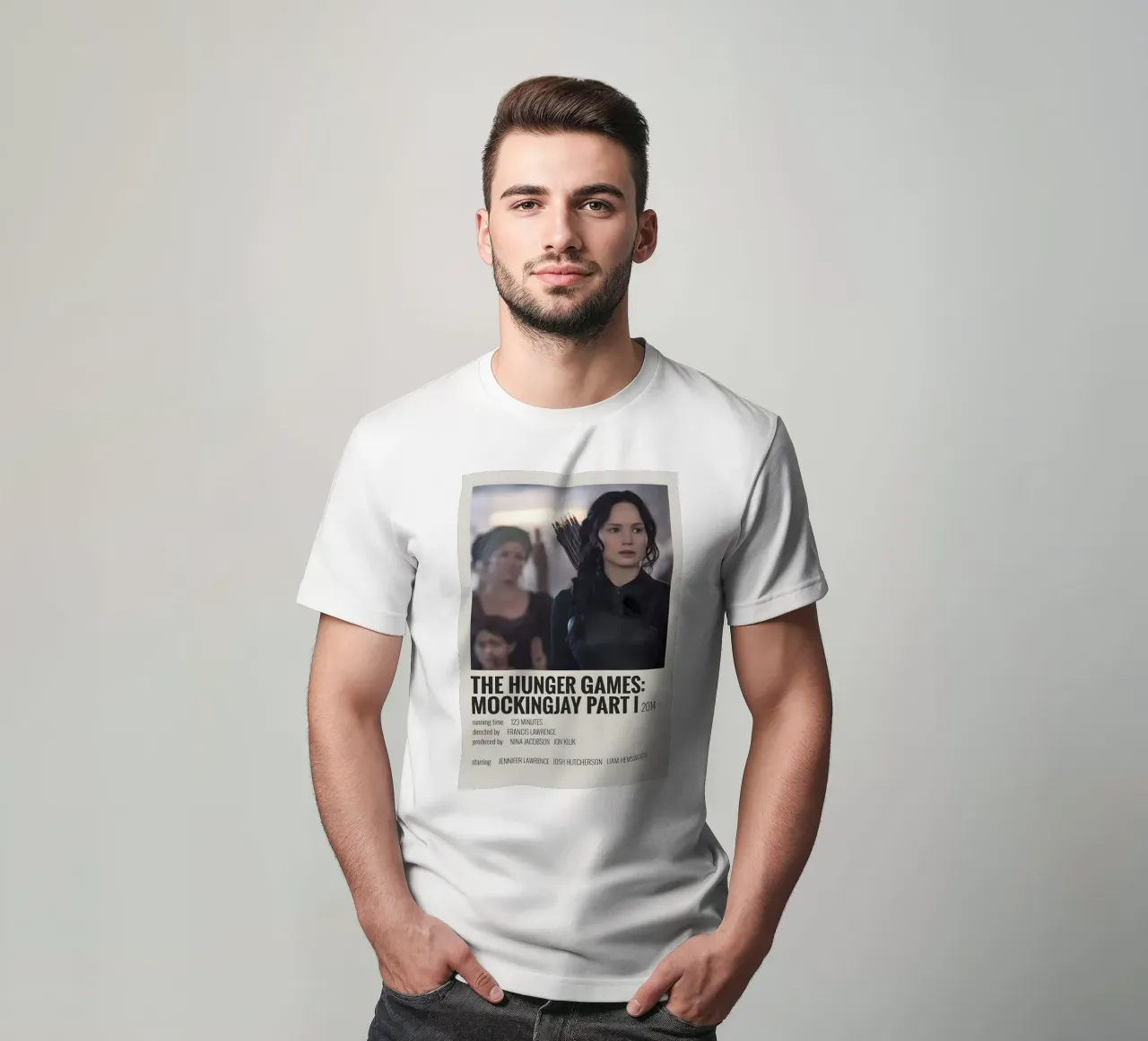 THE HUNGER GAMES MOCKINGJAY PART I 2014 t-shirt da MVFminimalist