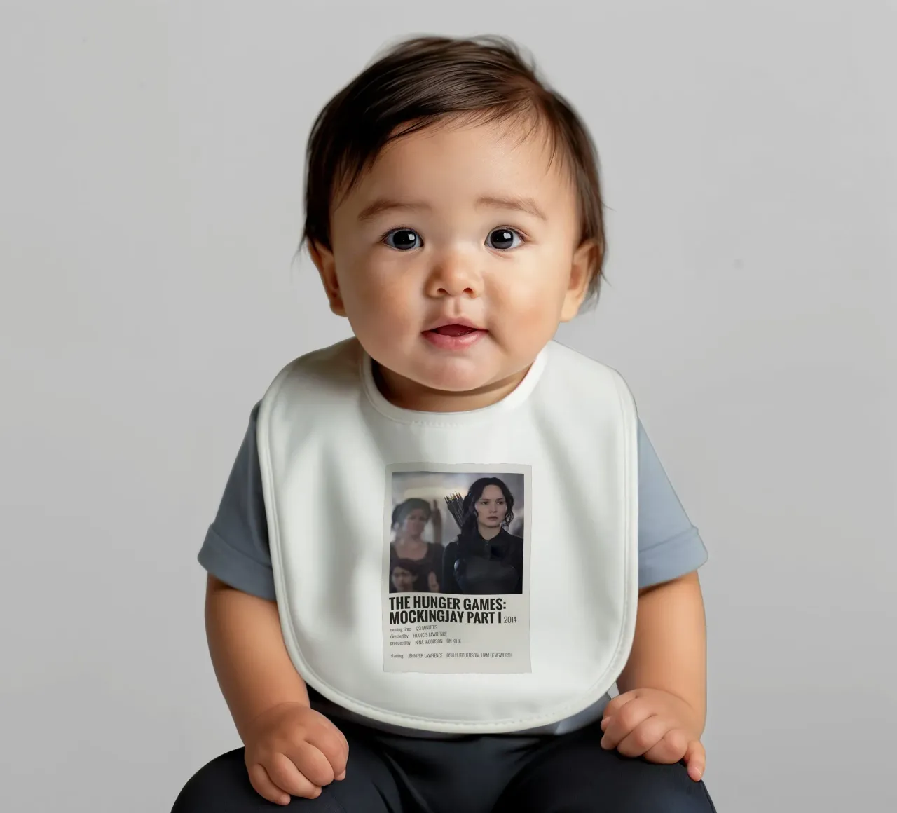 THE HUNGER GAMES MOCKINGJAY PART I 2014 bavaglino da MVFminimalist