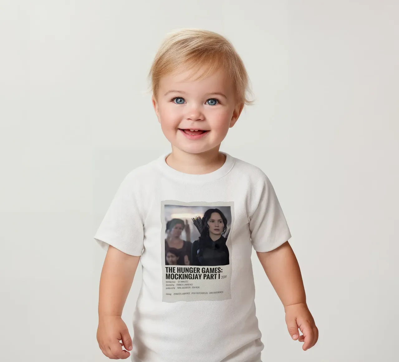 THE HUNGER GAMES MOCKINGJAY PART I 2014 maglietta neonato da MVFminimalist