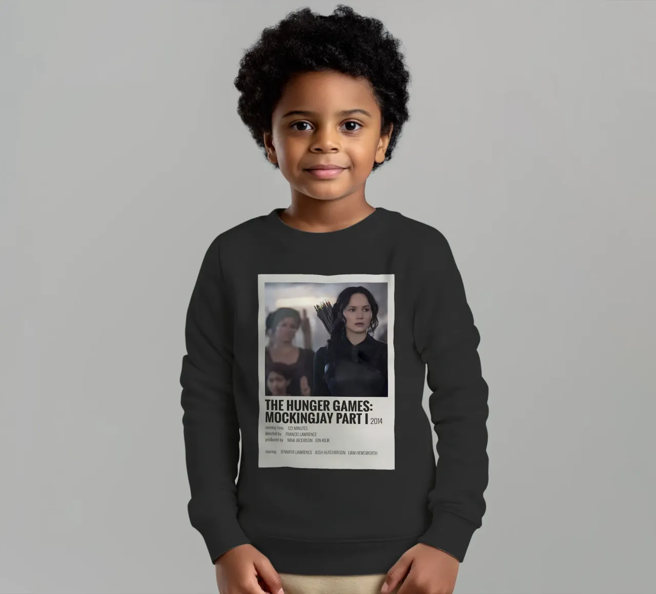 THE HUNGER GAMES MOCKINGJAY PART I 2014 felpa bambino da MVFminimalist