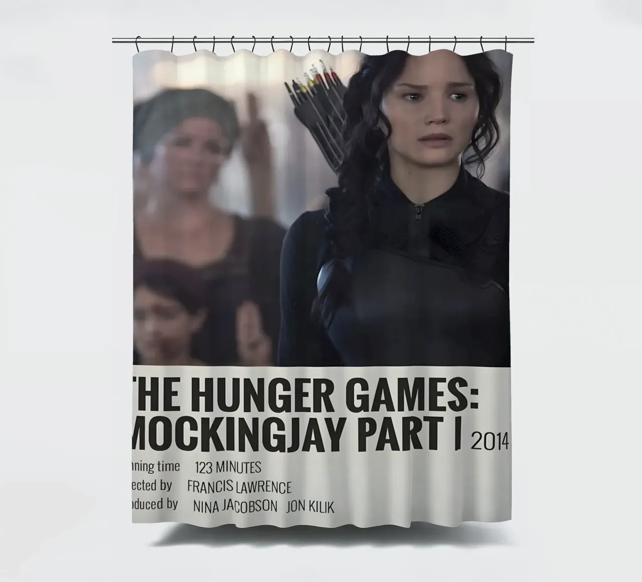 THE HUNGER GAMES MOCKINGJAY PART I 2014 tenda da doccia da MVFminimalist