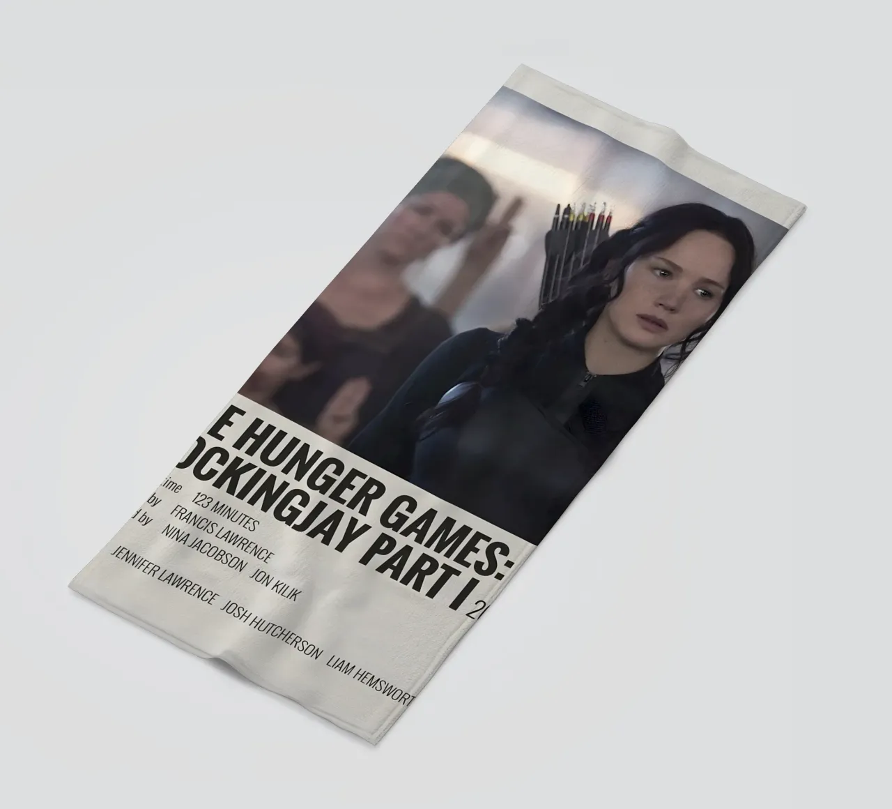 THE HUNGER GAMES MOCKINGJAY PART I 2014 toalla de playa de MVFminimalist