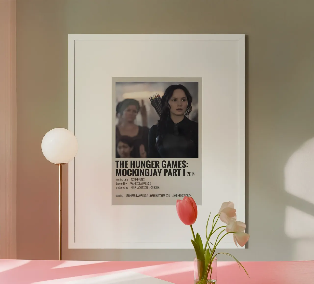 THE HUNGER GAMES MOCKINGJAY PART I 2014 carta hahnemühle da MVFminimalist