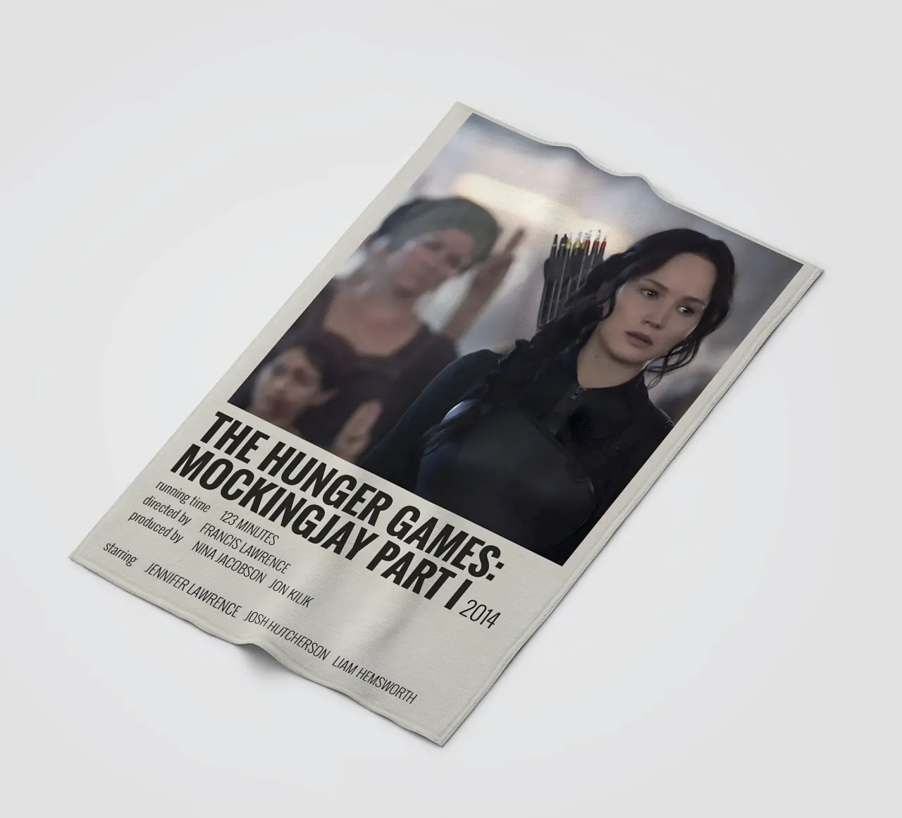 THE HUNGER GAMES MOCKINGJAY PART I 2014 coperta in pile da MVFminimalist