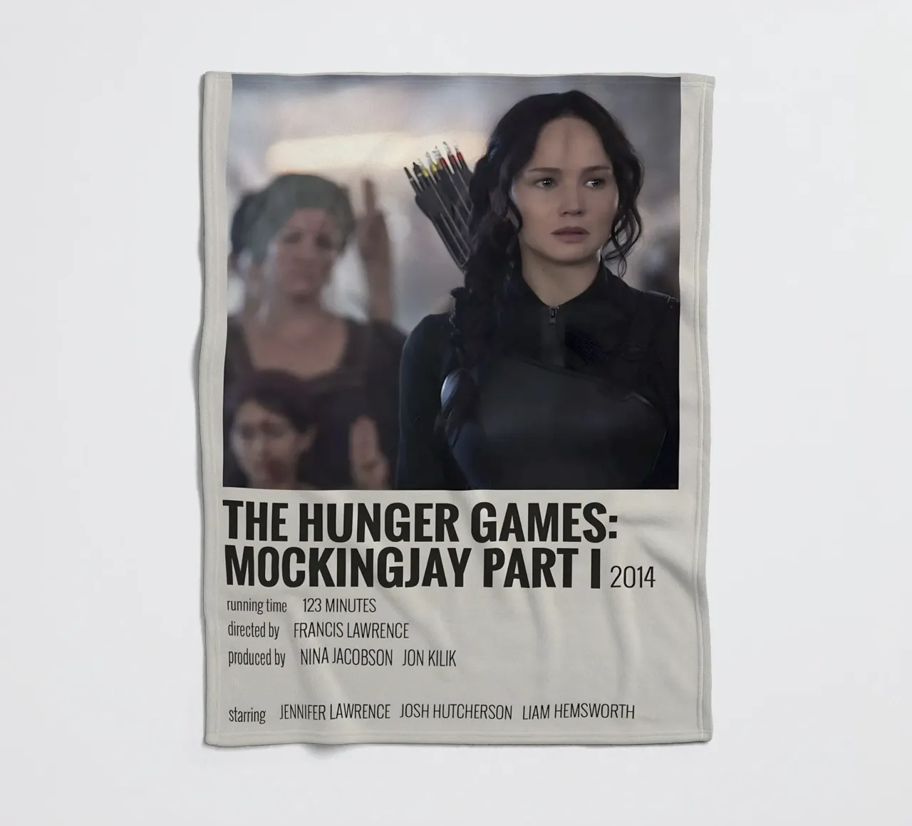 THE HUNGER GAMES MOCKINGJAY PART I 2014 coperta in pile da MVFminimalist