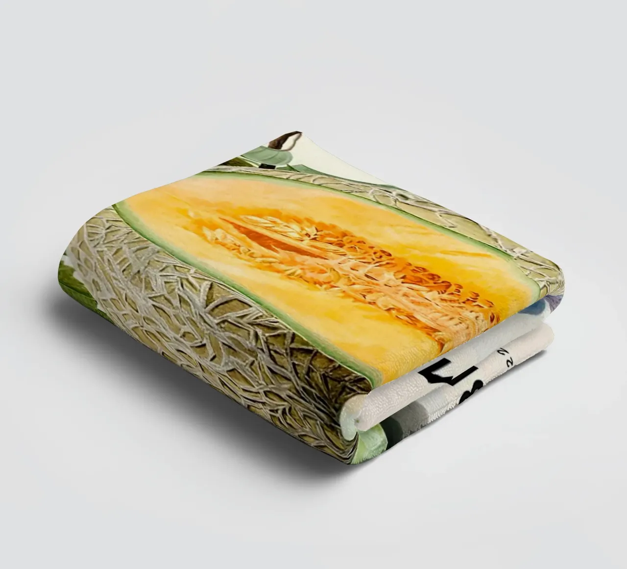 Mercato della frutta di Marbella - Poster botanico Melone e uva asciugamano da bagno da ClubArt