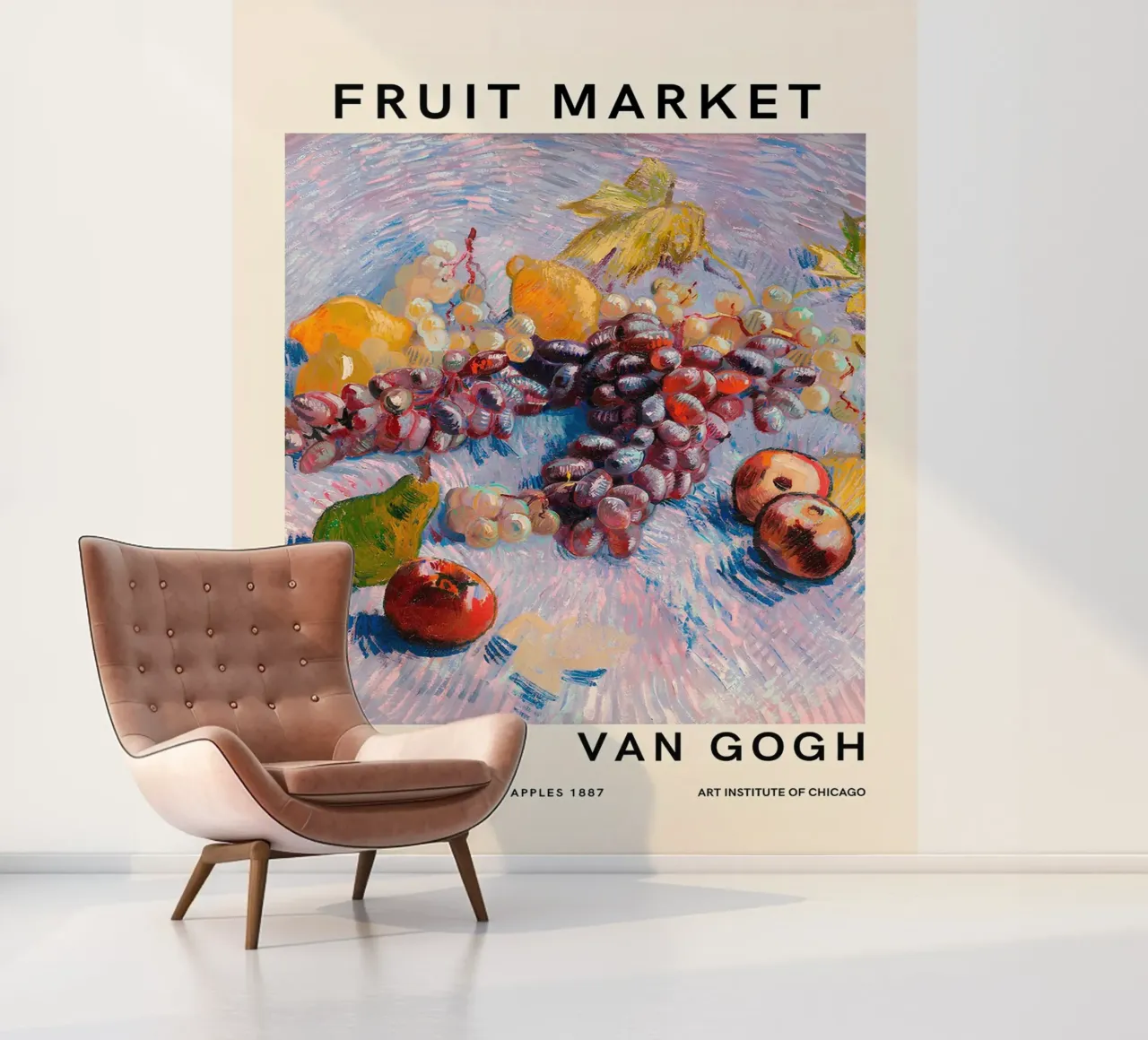 Van Gogh "Grapes, Lemons, Pears, Apples" Fruit Market photo wallpaper by ClubArt