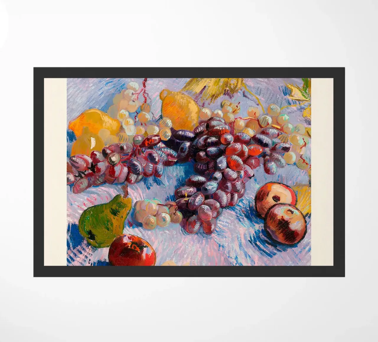 Van Gogh "Uva, limoni, pere, mele" Mercato della frutta zerbino da ClubArt