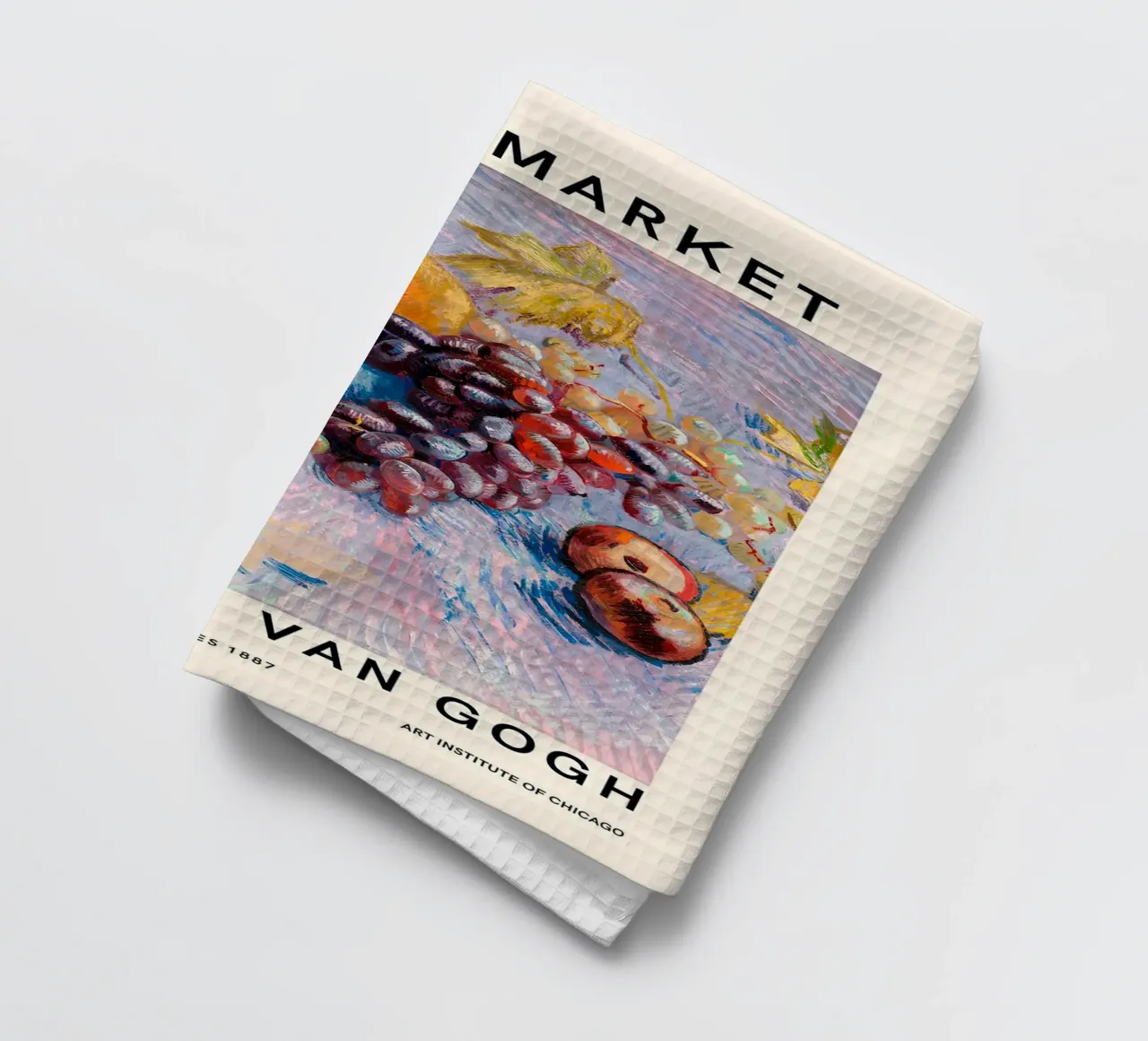 Van Gogh "Uva, limoni, pere, mele" Mercato della frutta canovaccio da cucina da ClubArt