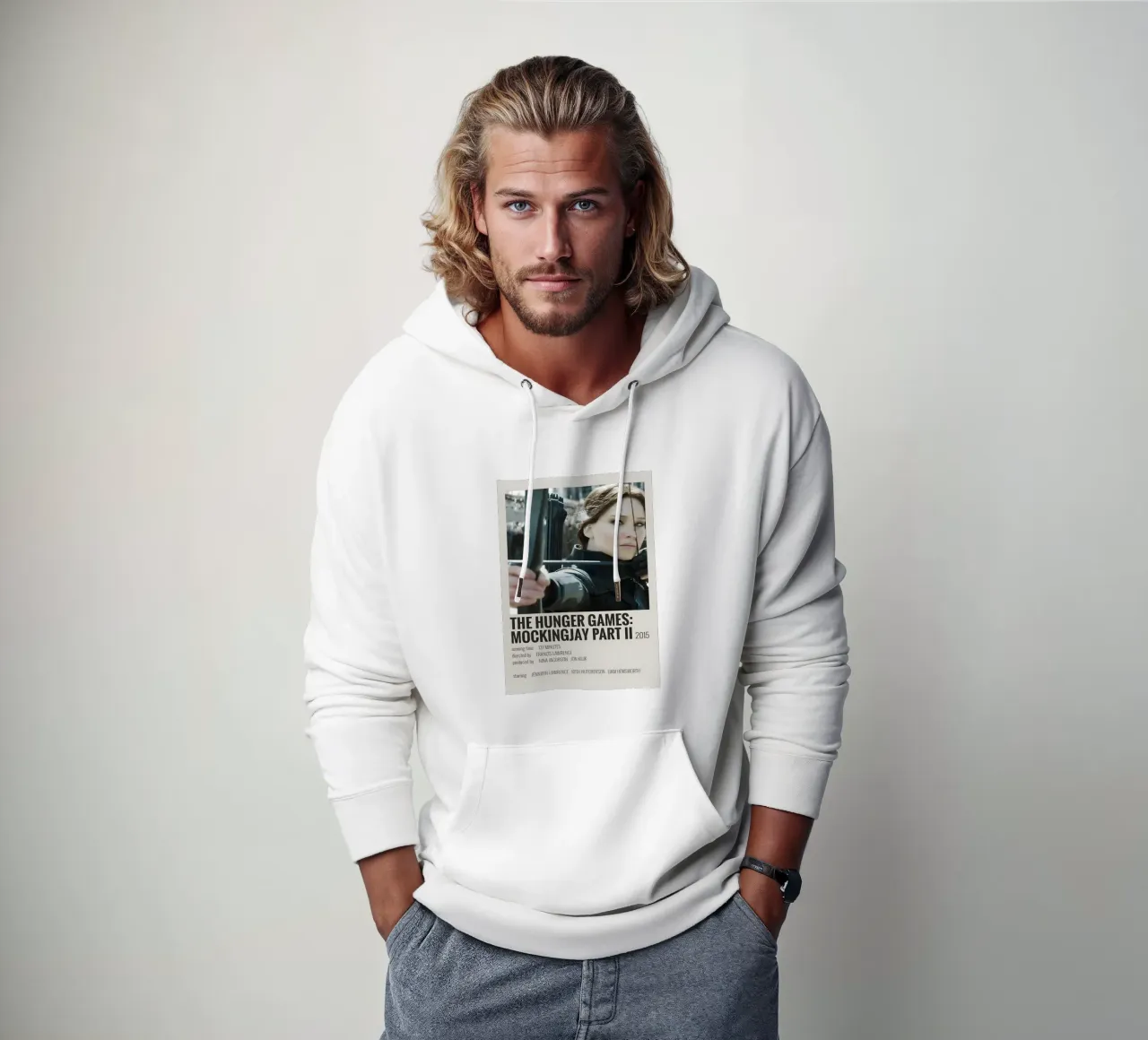 THE HUNGER GAMES MOCKINGJAY PART II 2015 felpa con cappuccio da MVFminimalist