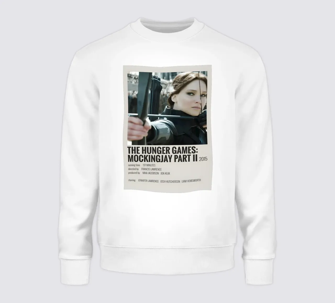 THE HUNGER GAMES MOCKINGJAY PART II 2015 felpa da MVFminimalist