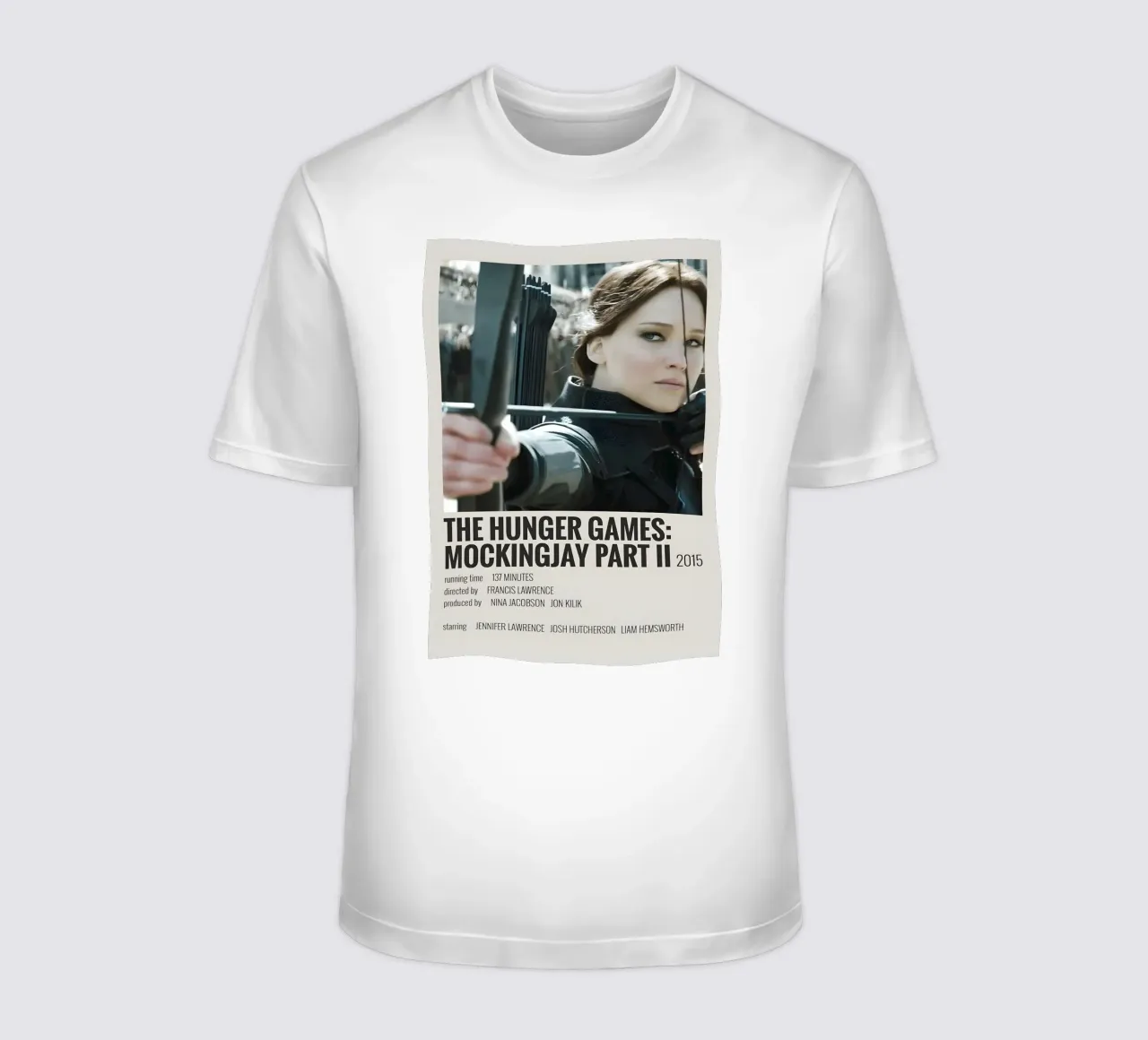 THE HUNGER GAMES MOCKINGJAY PART II 2015 t-shirt da MVFminimalist