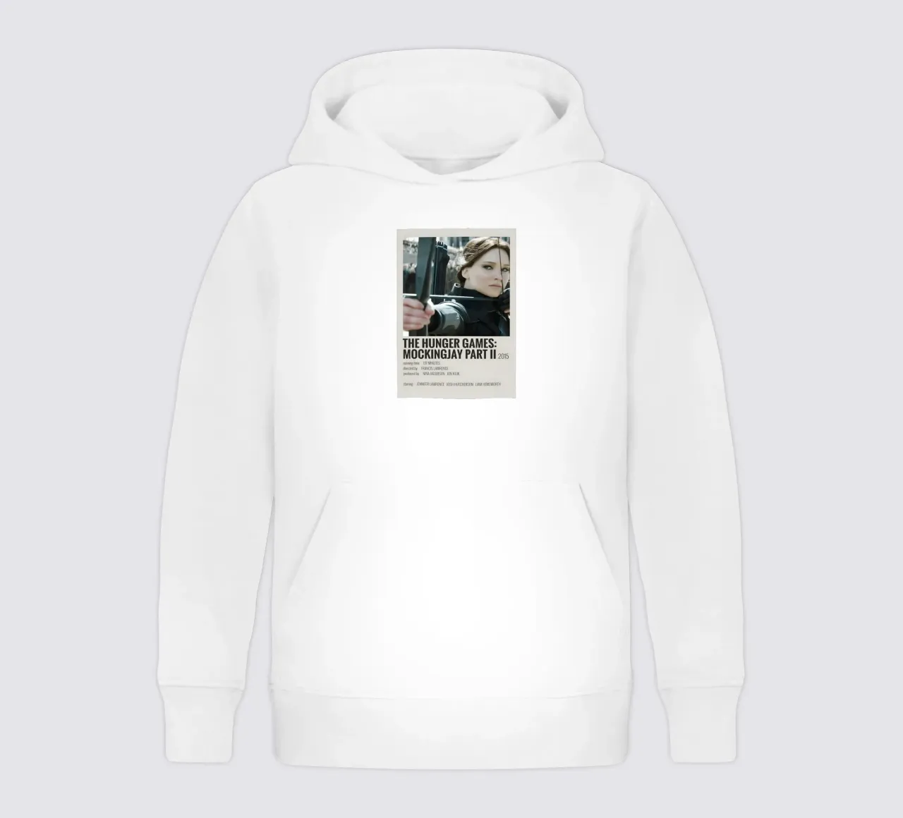 THE HUNGER GAMES MOCKINGJAY PART II 2015 felpa bambino con cappuccio da MVFminimalist