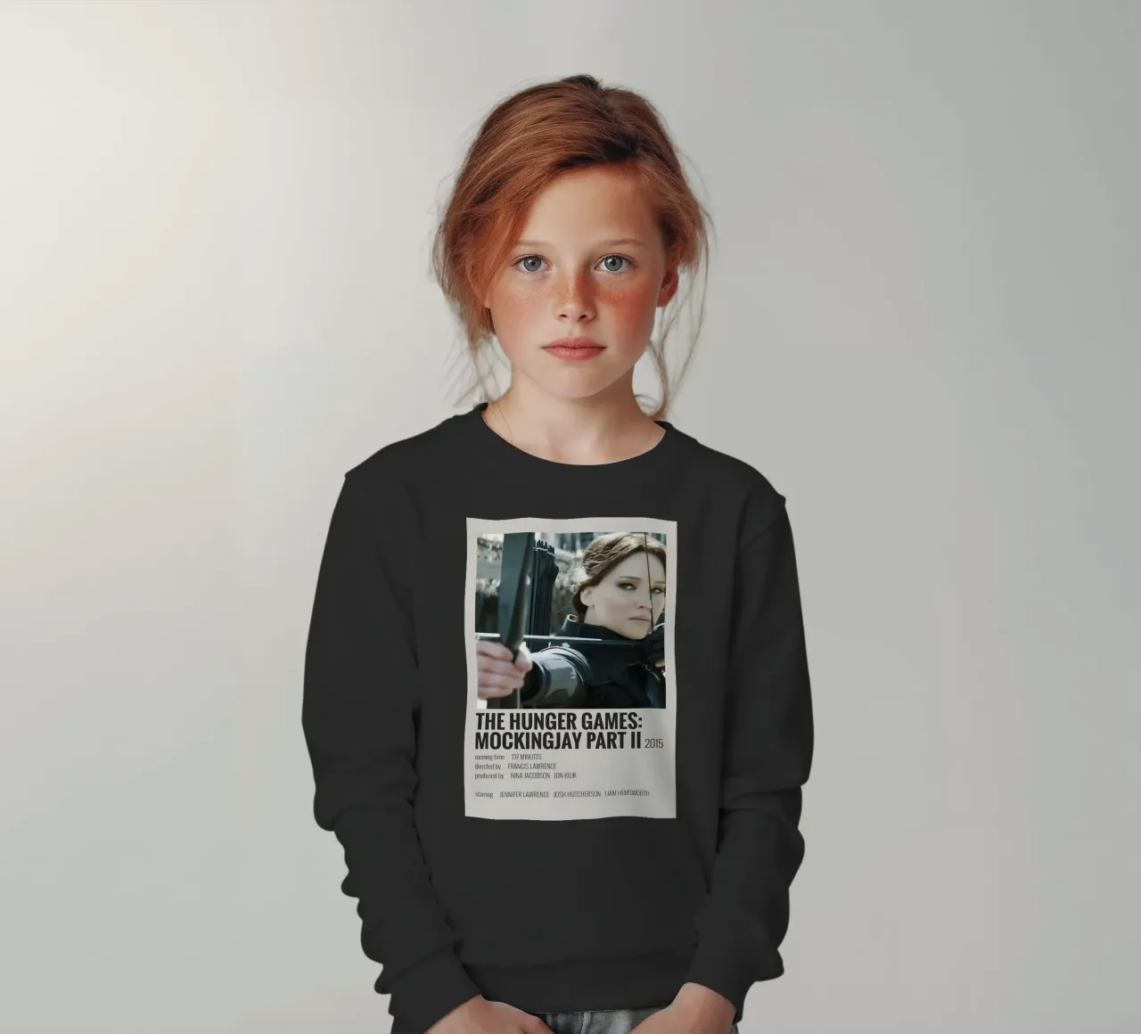 THE HUNGER GAMES MOCKINGJAY PART II 2015 felpa bambino da MVFminimalist