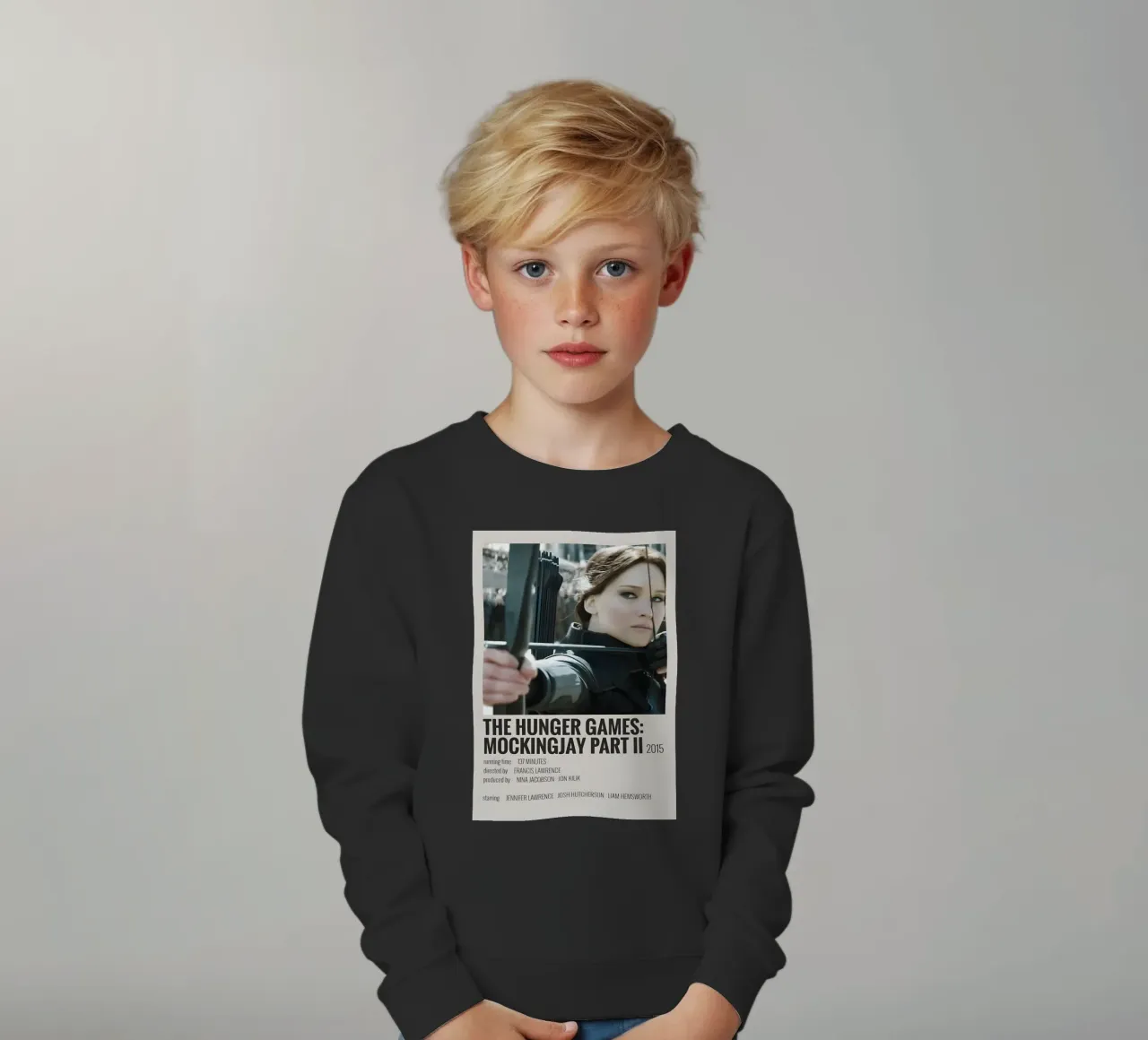 THE HUNGER GAMES MOCKINGJAY PART II 2015 felpa bambino da MVFminimalist