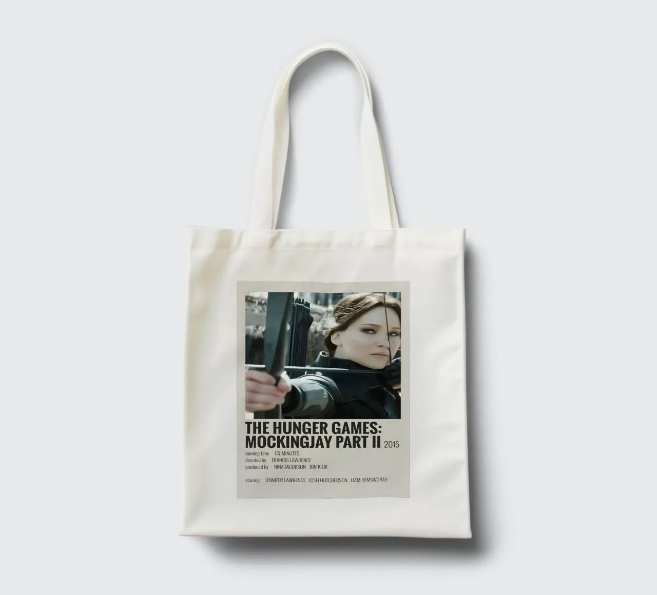 THE HUNGER GAMES MOCKINGJAY PART II 2015 borsa in juta da MVFminimalist