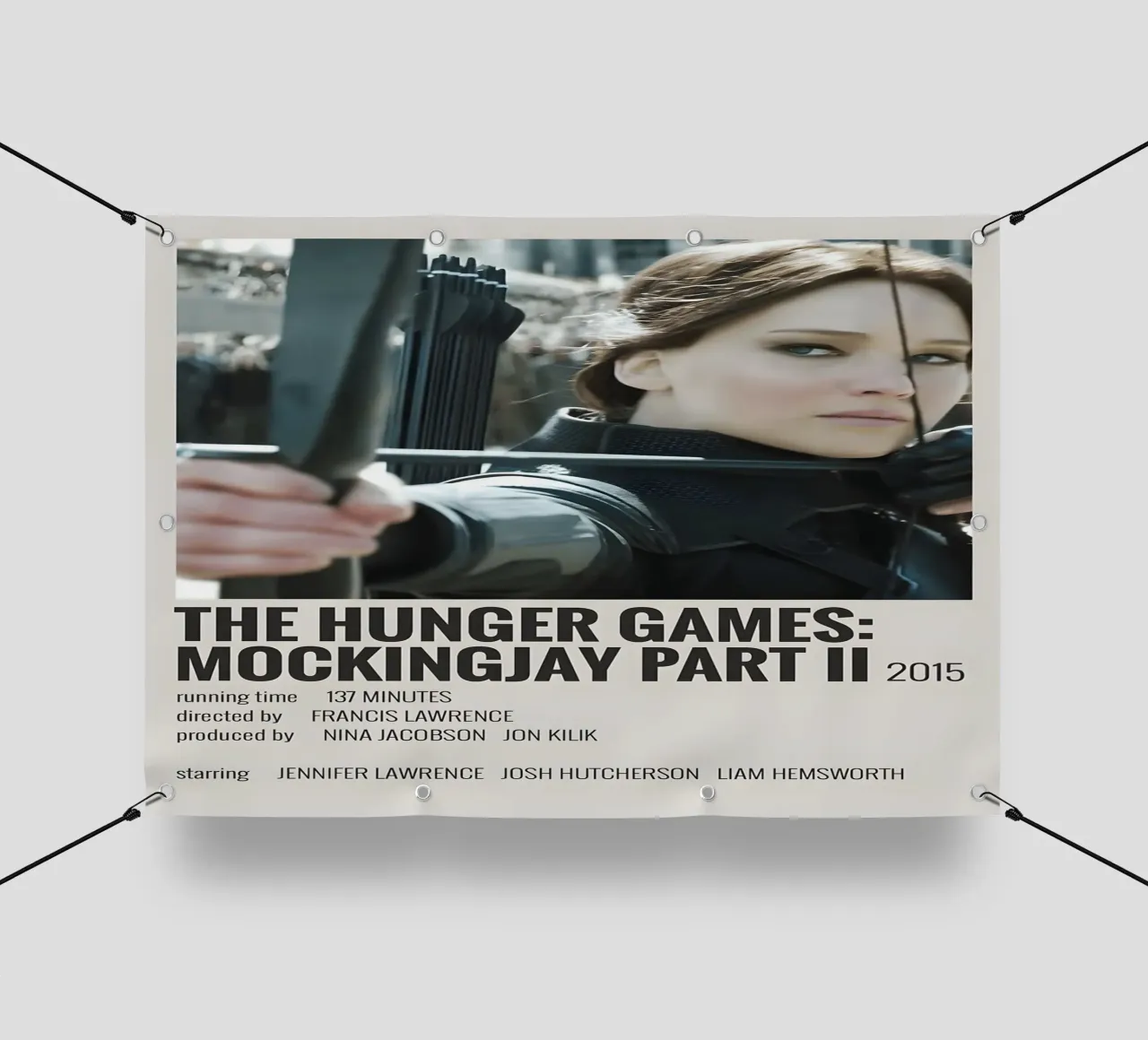 THE HUNGER GAMES MOCKINGJAY PART II 2015 telo in pvc da MVFminimalist