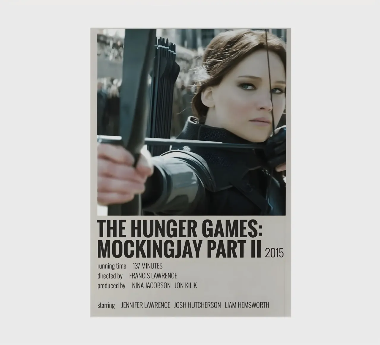 THE HUNGER GAMES MOCKINGJAY PART II 2015 notebook by MVFminimalist