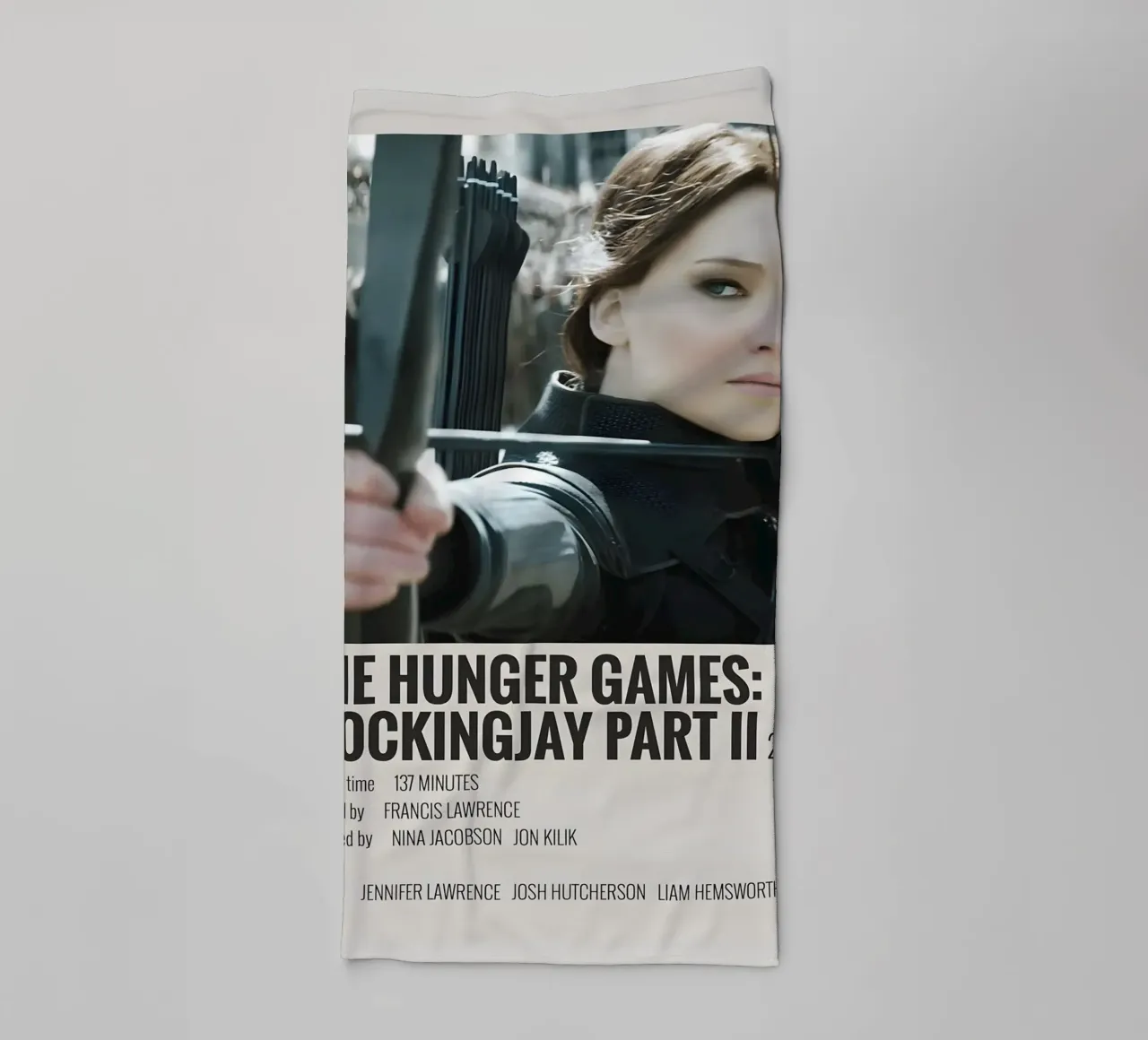 THE HUNGER GAMES MOCKINGJAY PART II 2015 asciugamano da bagno da MVFminimalist