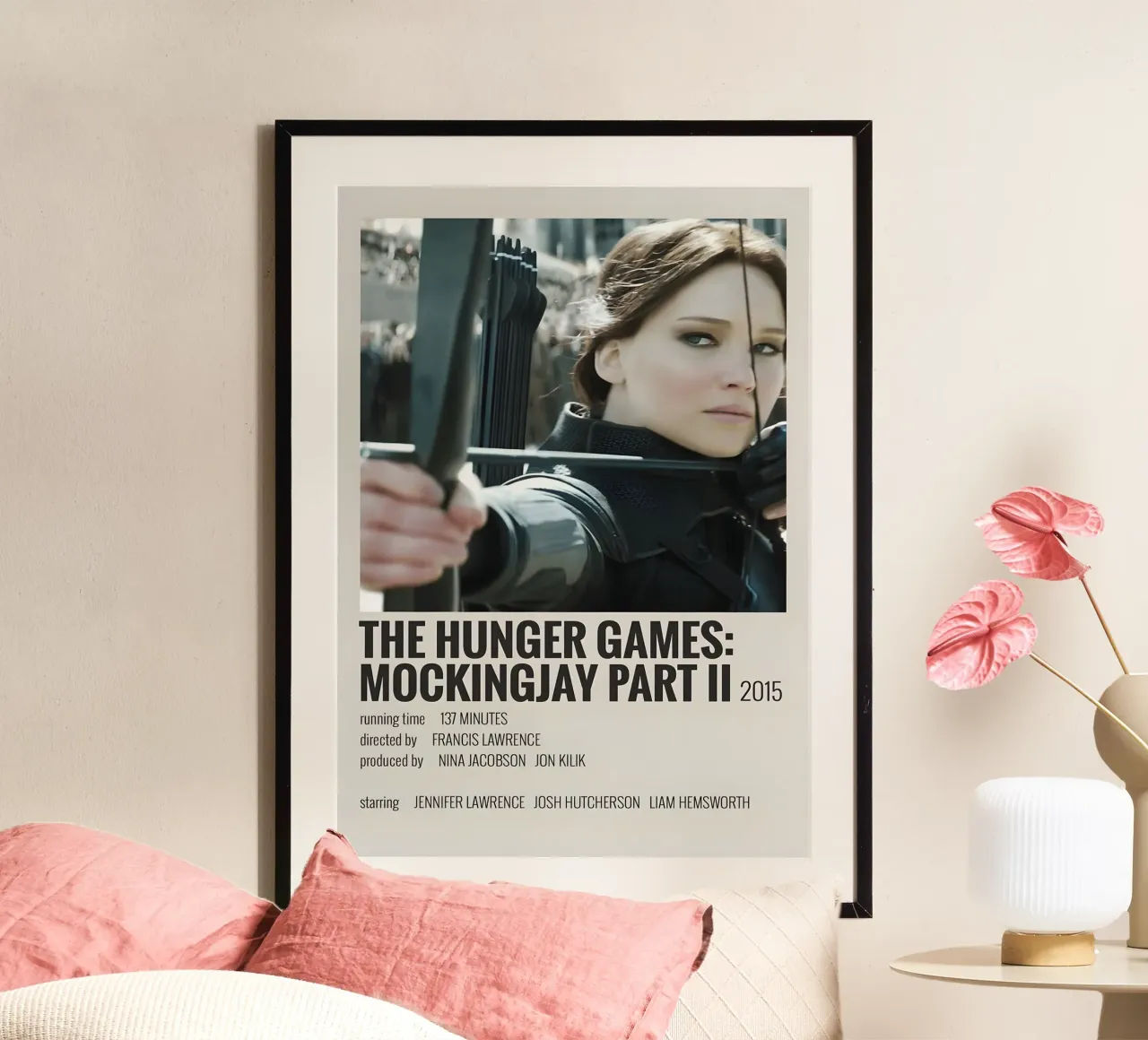 THE HUNGER GAMES MOCKINGJAY PART II 2015 carta hahnemühle da MVFminimalist