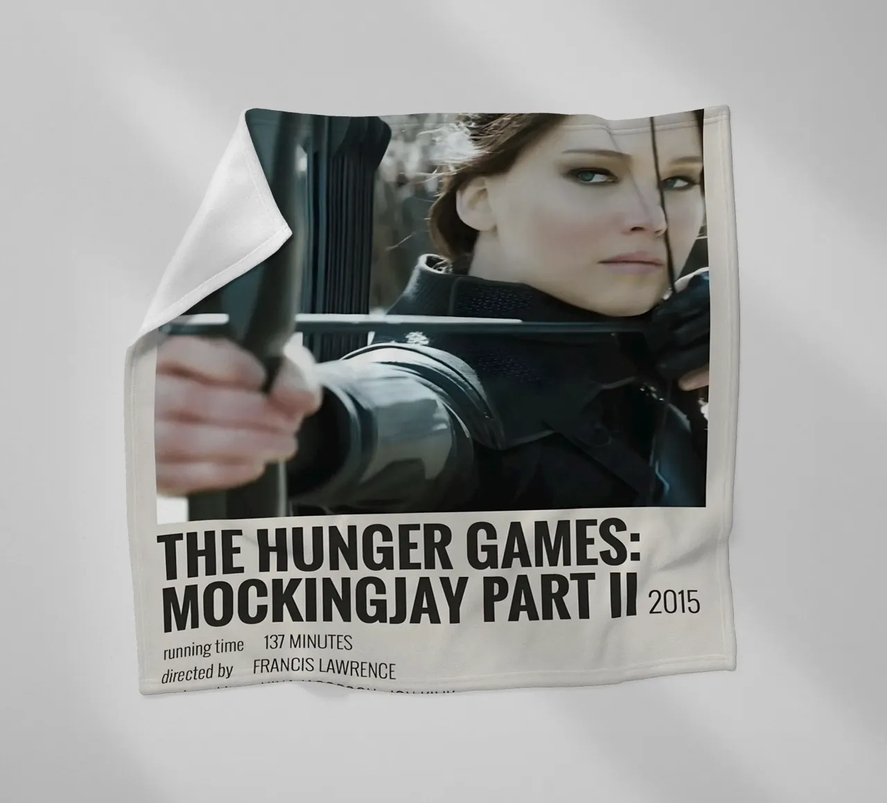 THE HUNGER GAMES MOCKINGJAY PART II 2015 coperta in pile da MVFminimalist