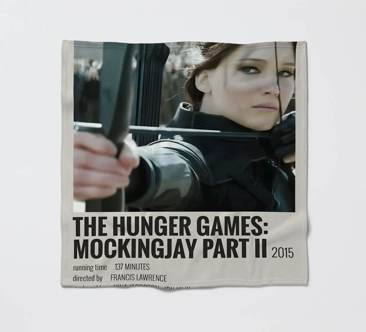 THE HUNGER GAMES MOCKINGJAY PART II 2015 coperta in pile da MVFminimalist