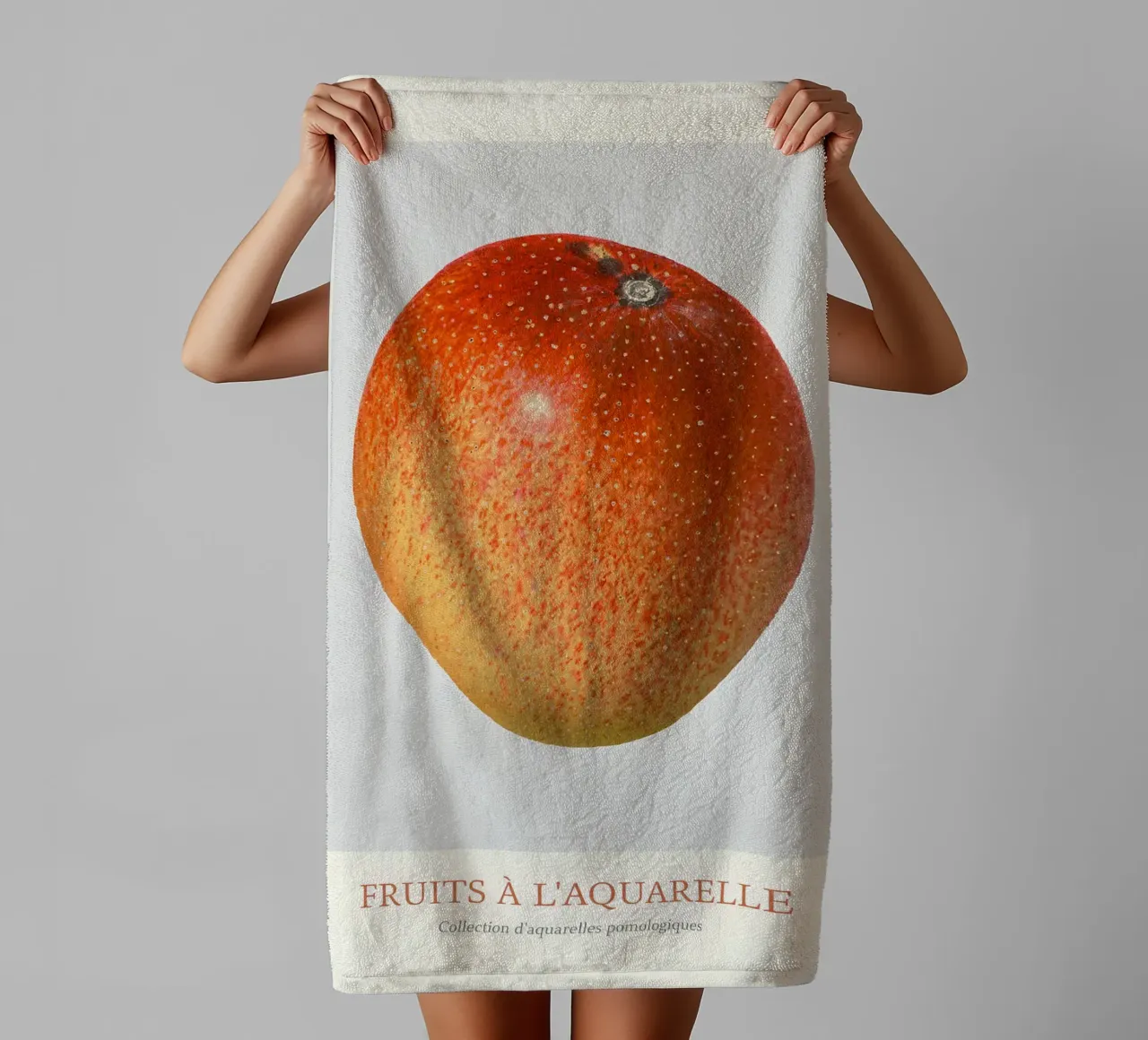 Aquarelle Fruits - Red & Yellow Mango Botanical Print towel by ClubArt