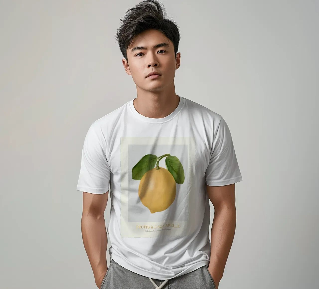 Aquarelle Früchte - Gelbe Zitrone Botanischer Kunstdruck T-Shirt von ClubArt