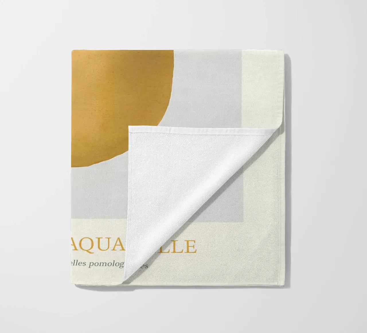 Aquarelle Früchte - Gelbe Zitrone Botanischer Kunstdruck Strandtuch von ClubArt