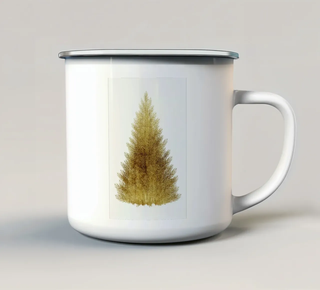 A Merry Christmas tazza in smalto da Kubistika