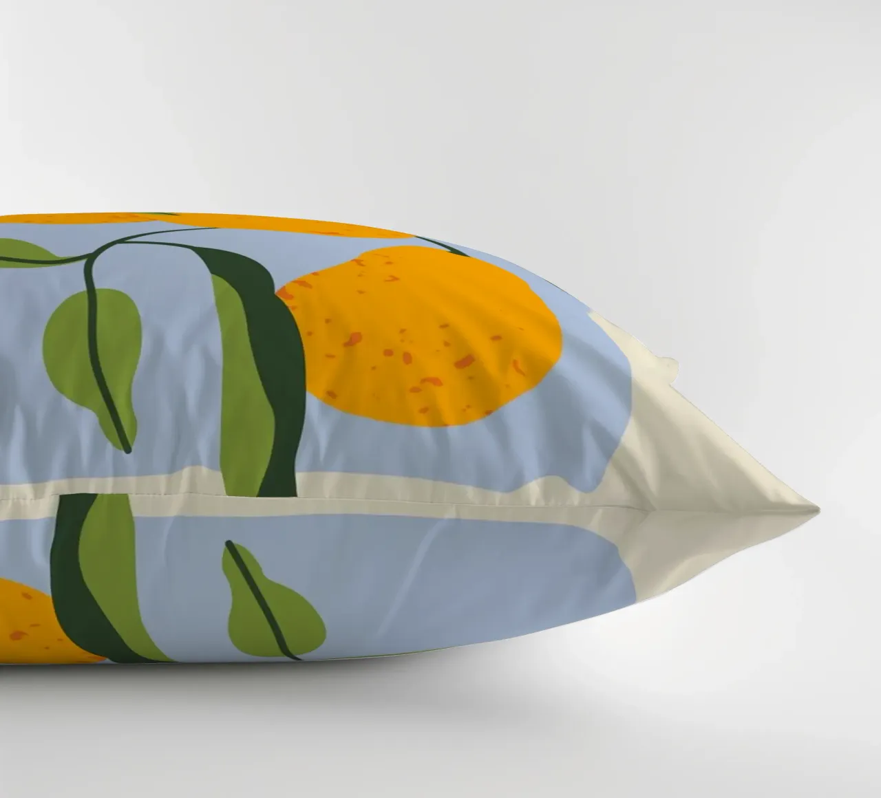 Pear Fruit Branch - Minimalist Botanical Art Print decorative cushion by ClubArt