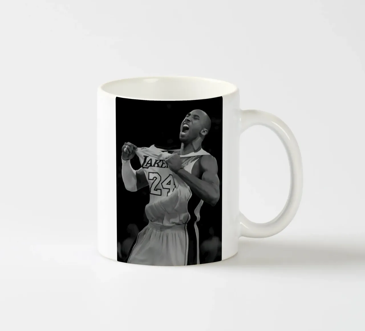 Kobe Bryant 24 in bianco e nero tazza in ceramica da maryde shop