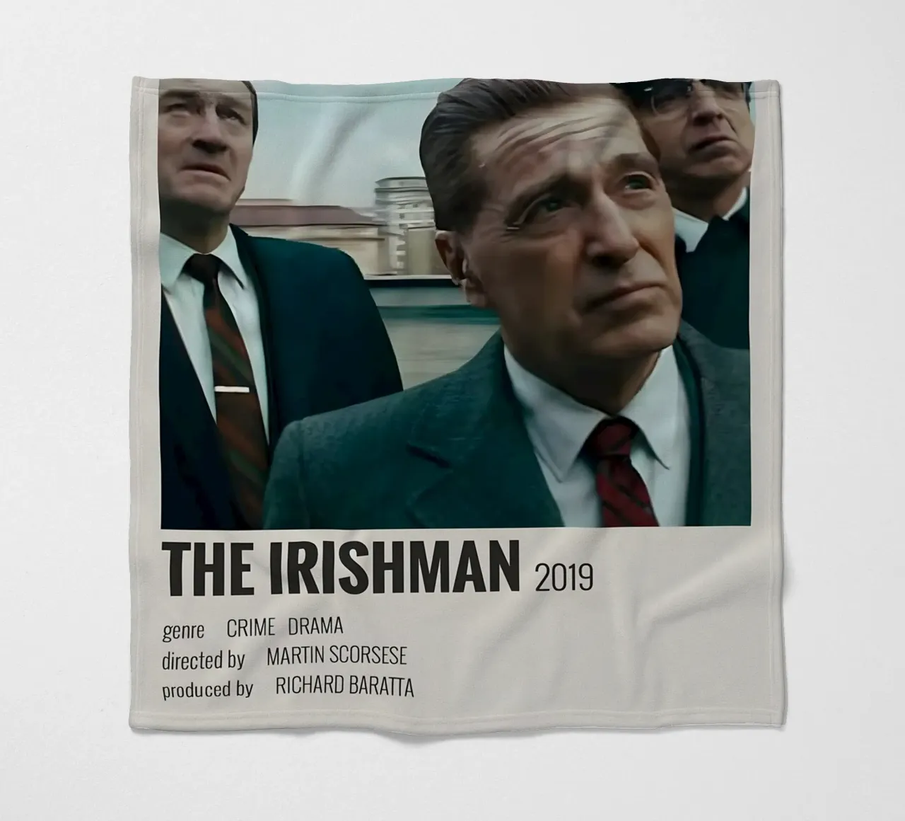 THE IRISHMAN 2019 fleece blanket by MVFminimalist