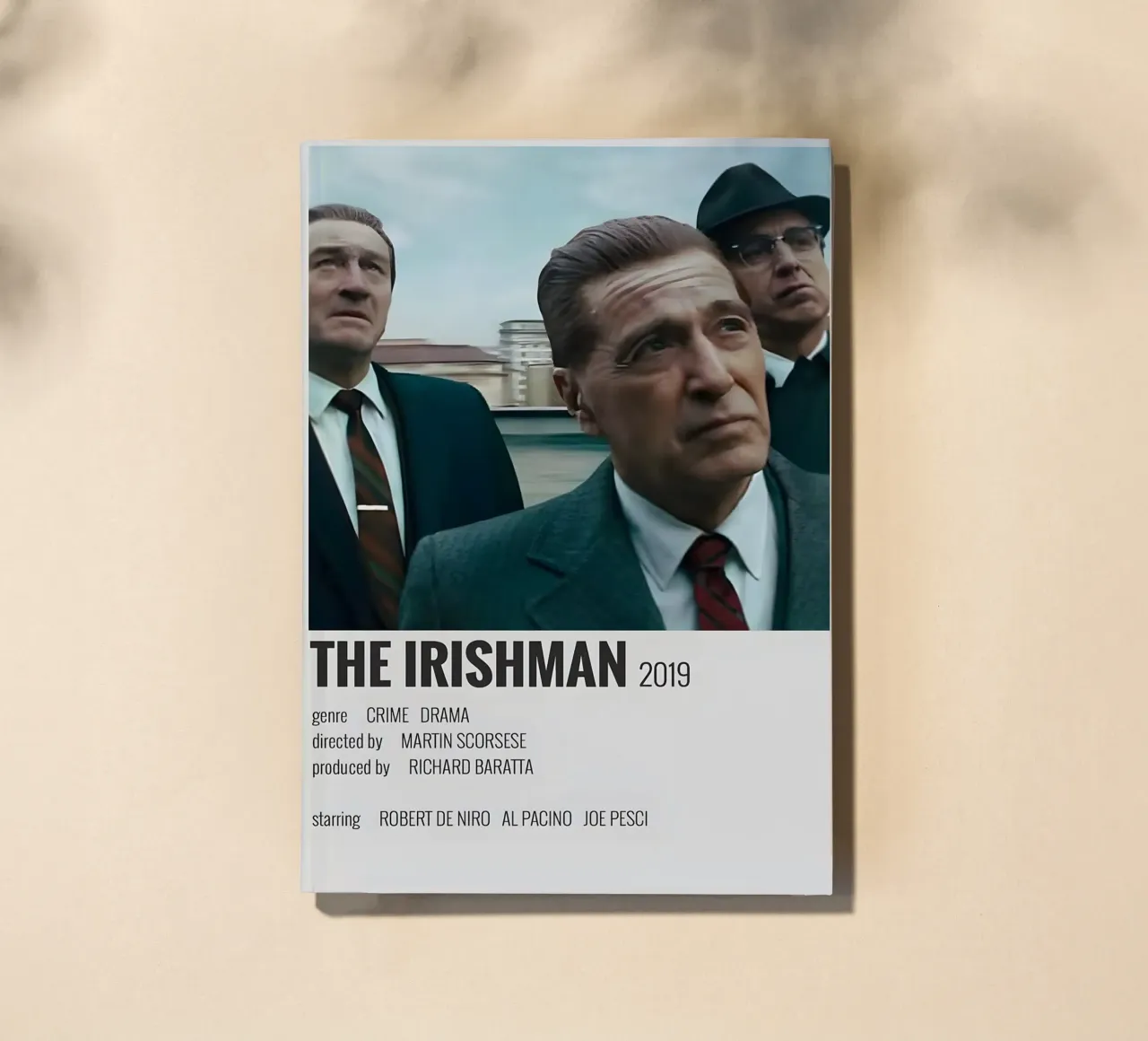 THE IRISHMAN 2019 notebook by MVFminimalist