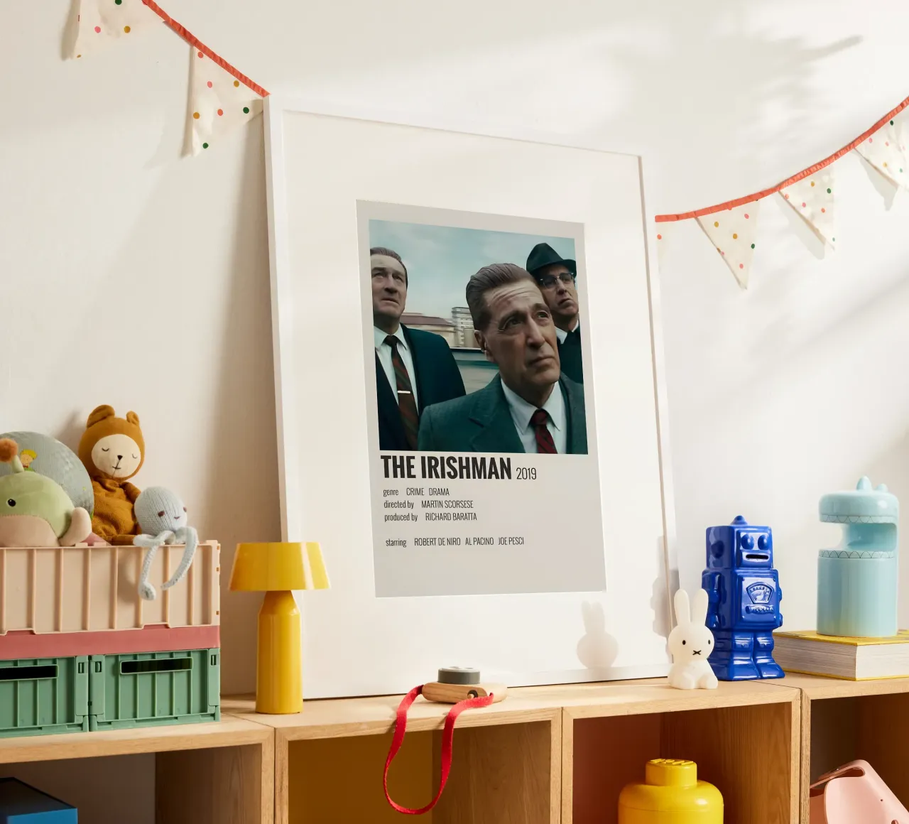 THE IRISHMAN 2019 poster con telaio in alluminio da MVFminimalist