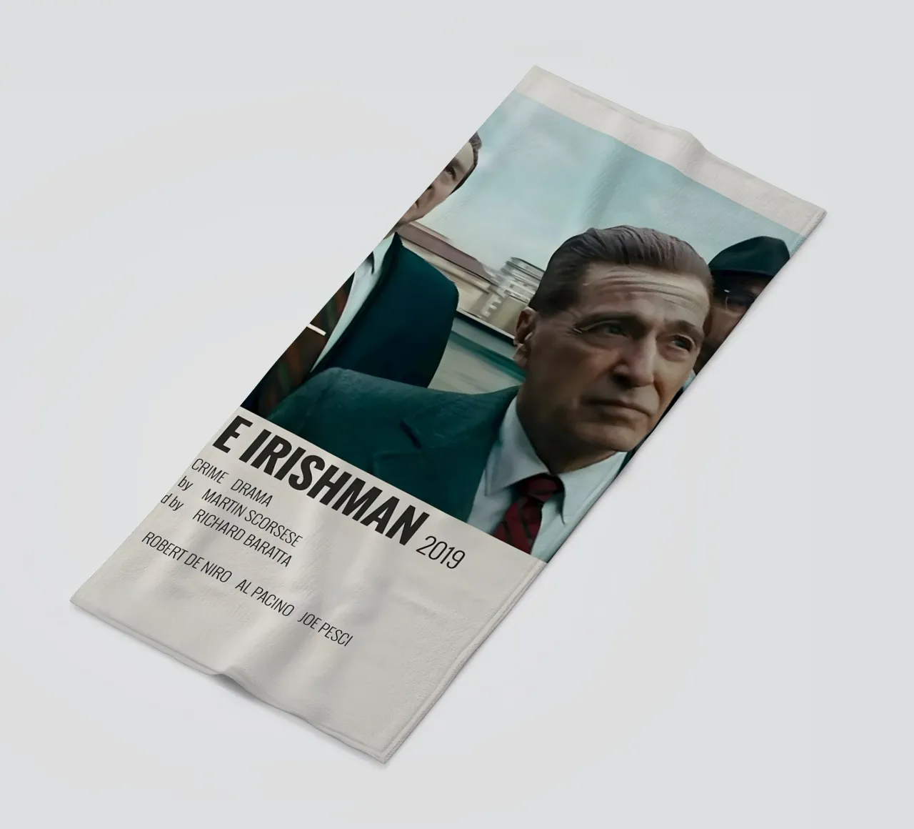 THE IRISHMAN 2019 beach towel by MVFminimalist