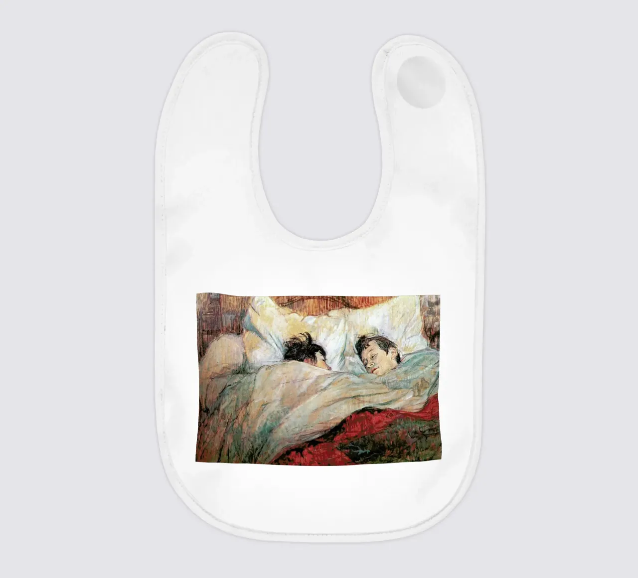 Toulouse-Lautrec - In Bed bavaglino da Vintage by JUNIQE